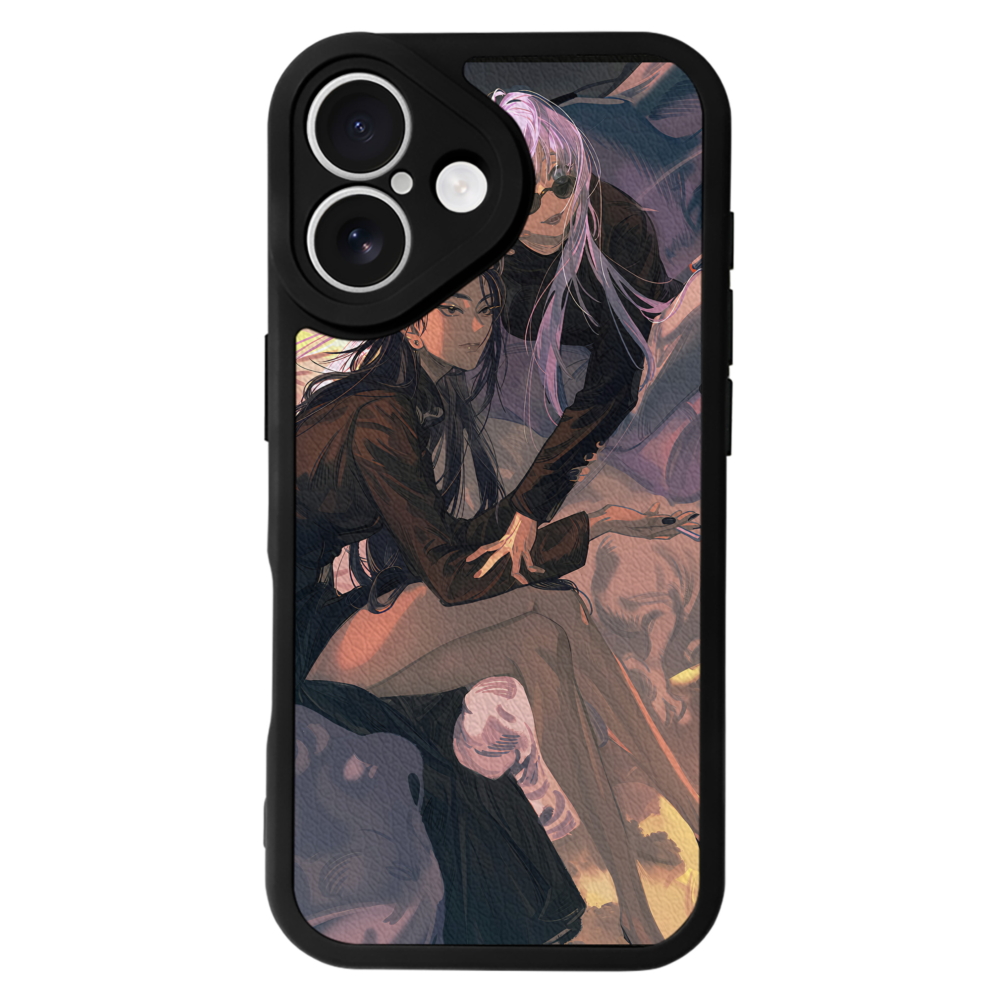 （画像用） 呪術廻戦 Jujutsu Kaisen 【iPhone 16シリーズ対応】シリコンスマホケース（レザー調） 材質：シリコン